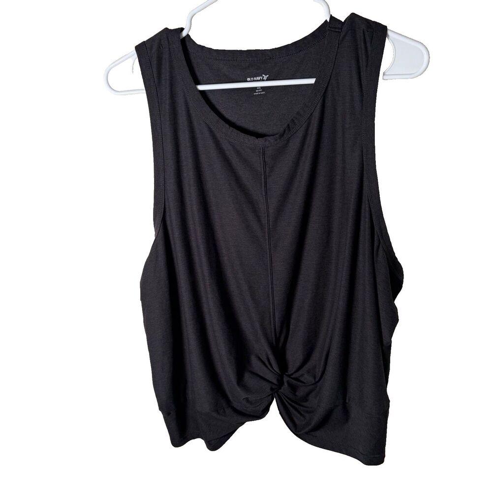 Old Navy Tank Top Women's XXL Cloud 94 Soft Cropped Sleeveless Twisted Shirt